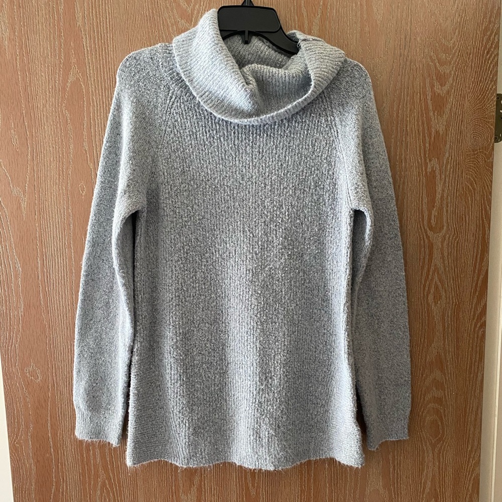 Pink Clover Grey Cowl Neck Sweater
